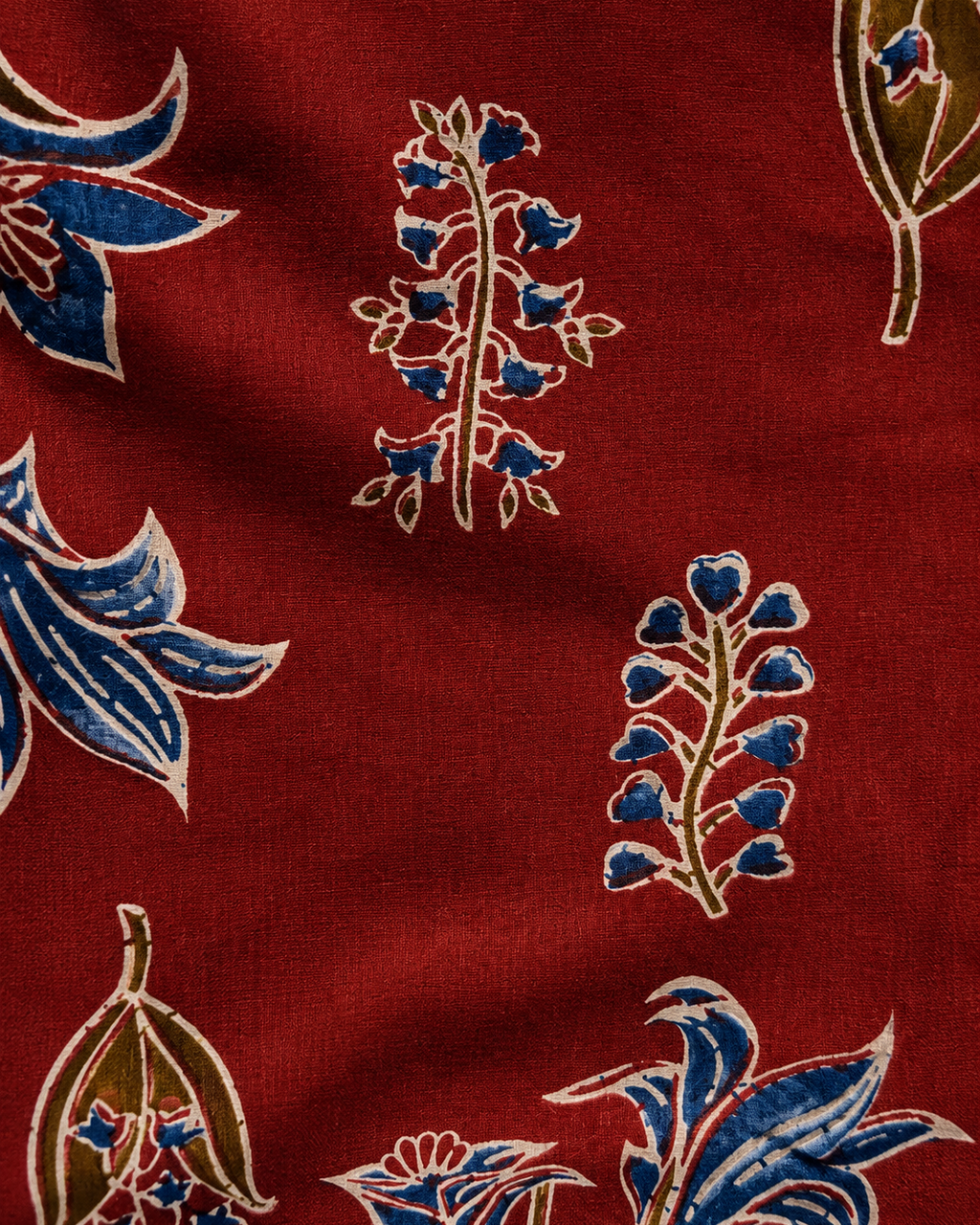 A floral printed girls premium cotton crop top with pant from Aruvo, in rust colour
