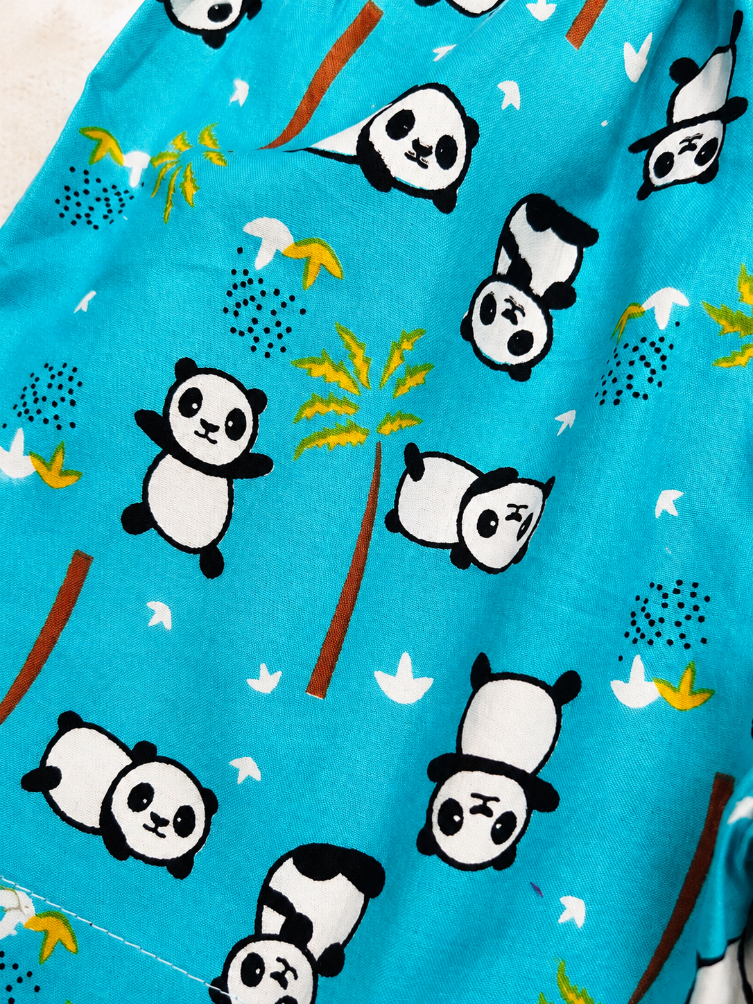 Panda Print Boys Co-Ord Set | 100% Cotton Summer Wear for Kids | Aruvo™
