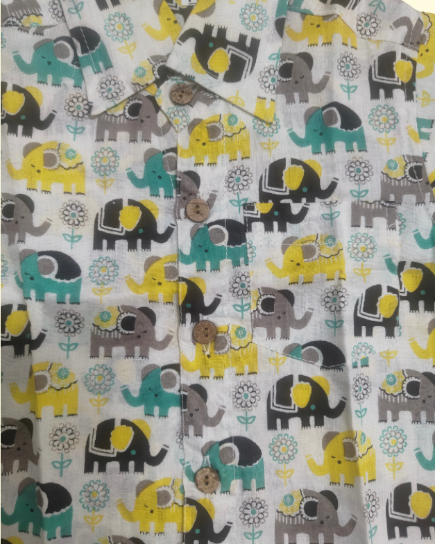 A close-up of Aruvo Boys Premium Cottono-ord Set