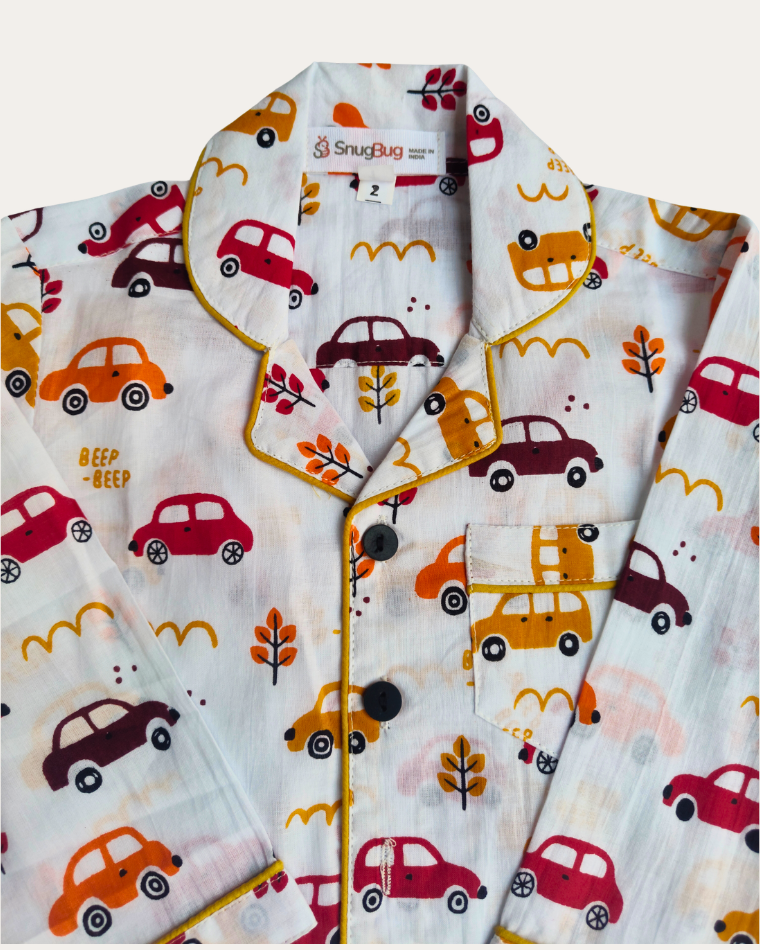 Car Printed Pure Cotton Shirt 
