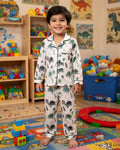 SnugBug Turtle print Purple full sleeve night suit set
