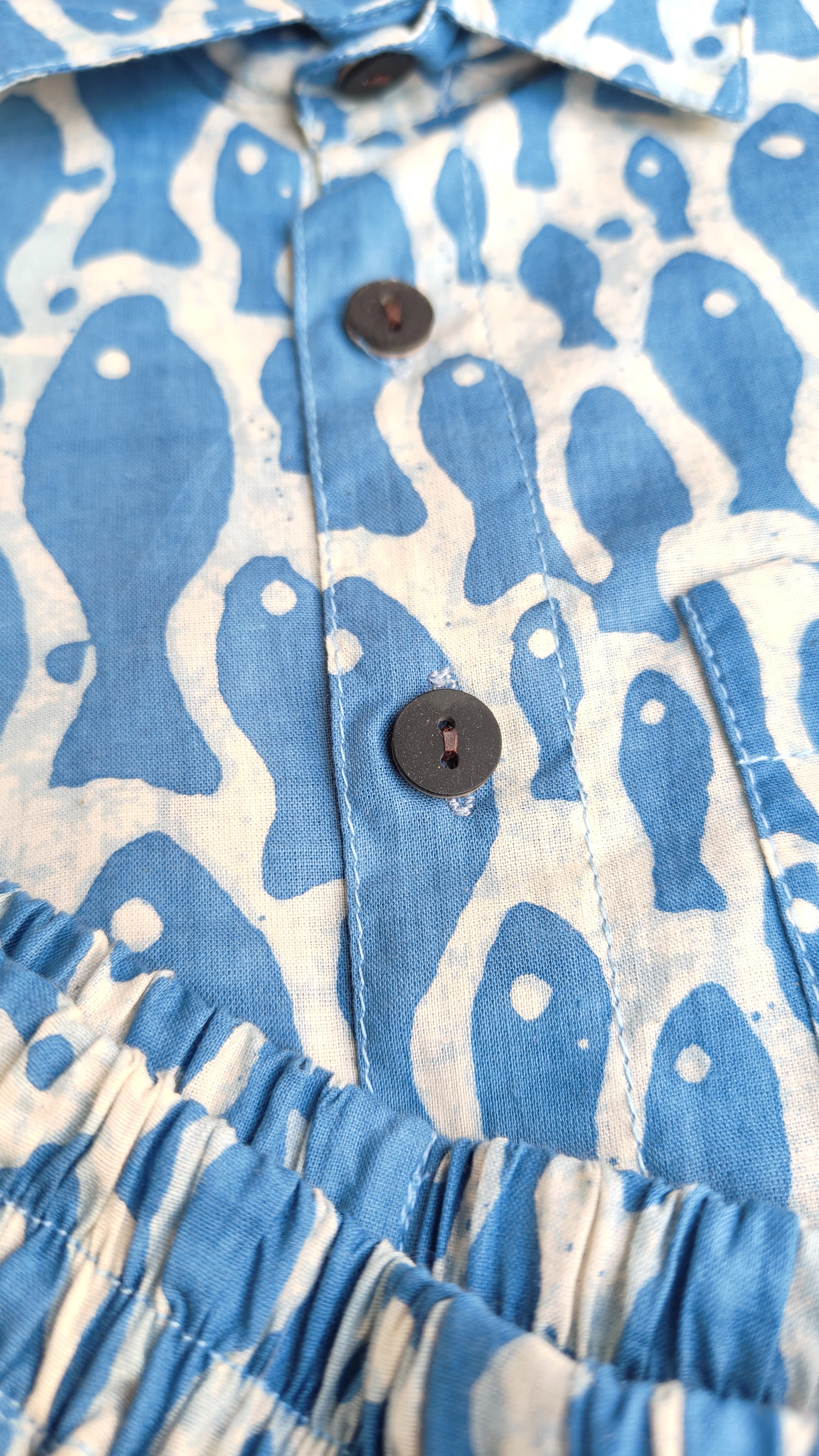Boys Summer Co-ord Set | Fish Print Cotton Shorts Set | Aruvo