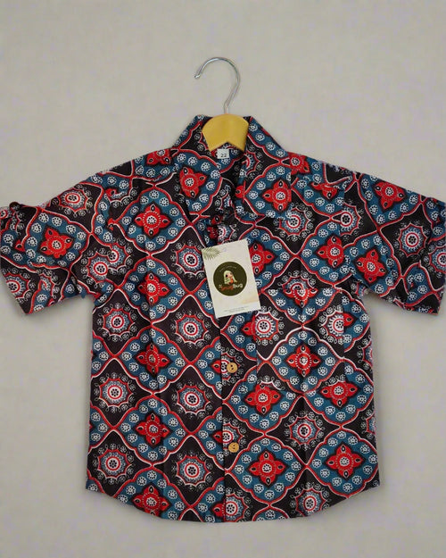 Cotton Jaipuri boys half sleeve shirt for Summer